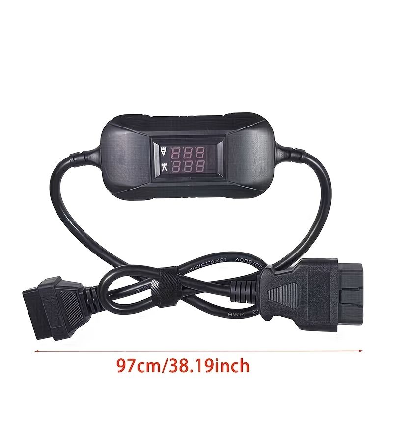 Red 24V To 12V OBD Adapter For Heavy Duty Diesel Truck Conversion Cable - Image 2