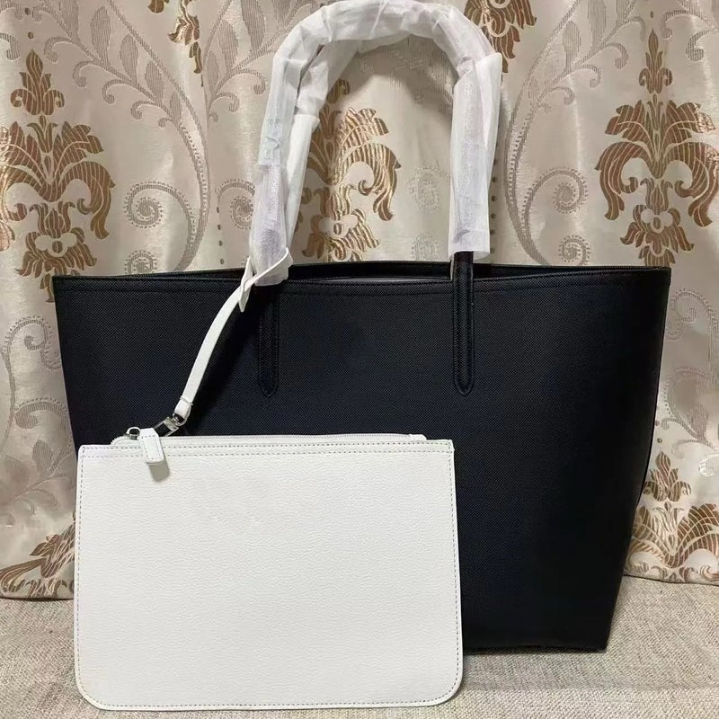 Women's Two-Tone Reversible Tote Bag with Large Capacity - Image 3