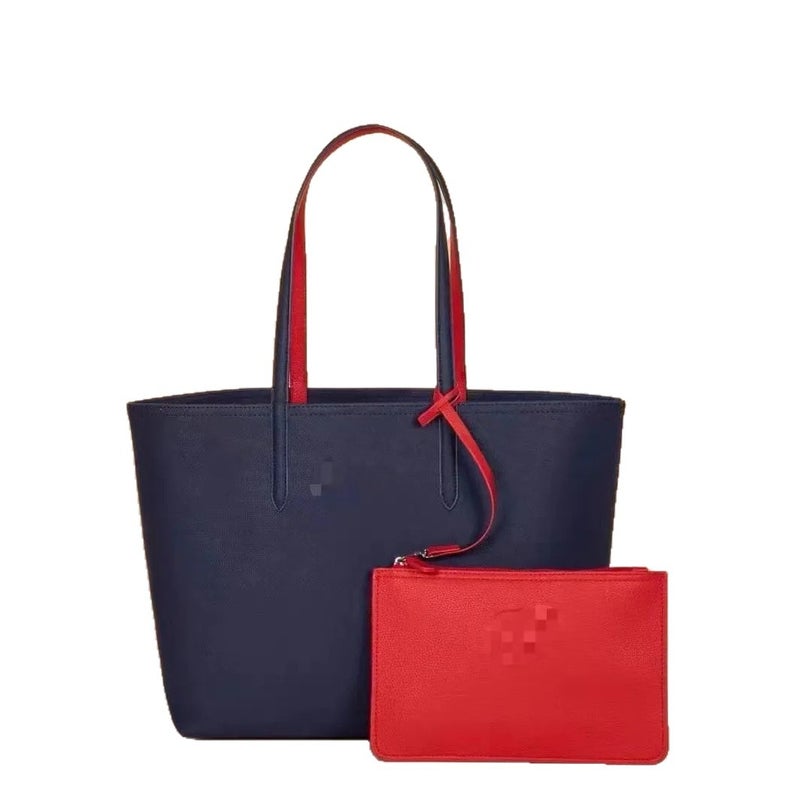 Women's Two-Tone Reversible Tote Bag with Large Capacity - Image 4