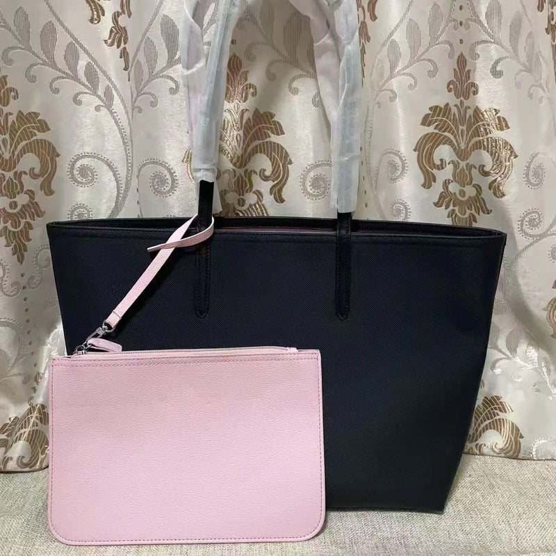 Women's Two-Tone Reversible Tote Bag with Large Capacity - Image 2
