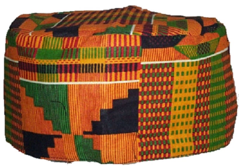 African Inspired Fashions Kente Pattern Kufi Kofi Hat Cap - Image 4
