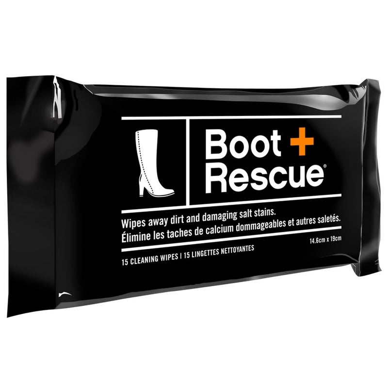 Boot Rescue All-Natural Cleaning Wipes. Remove Dirt & Damaging Salt Stains from Leather & Suede Shoes & Boots. Re-sealable Pack of 15 Wipes. - Image 2