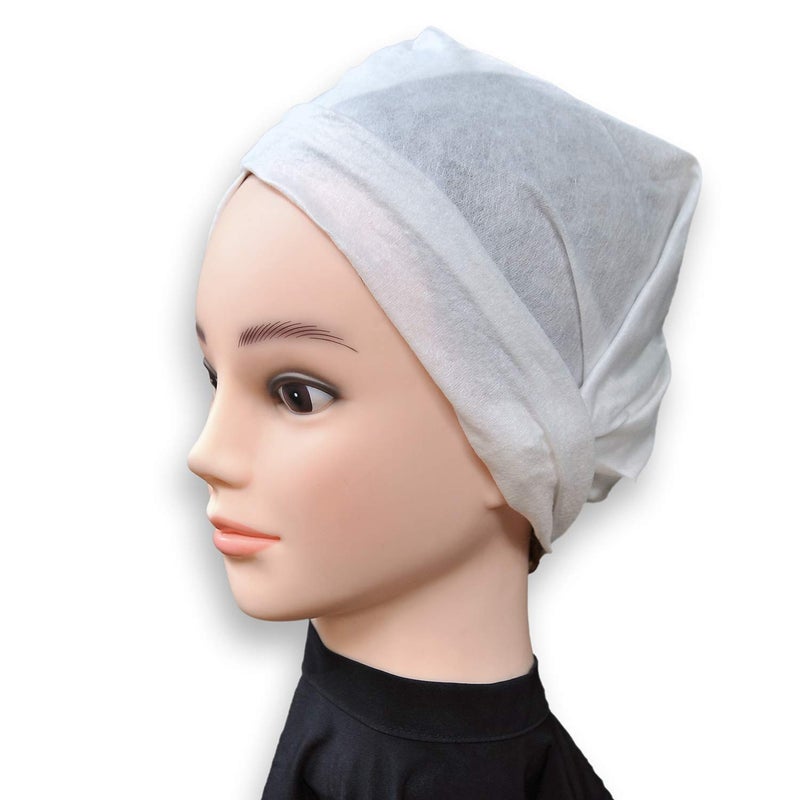 Davelen Essential Disposable Hair Towels For Women  32 Inch X 16 Inches Each  Super Absorbent Quick Dry Hair For Drying Curly  Long & Thick Hair (White) (50) - Image 4