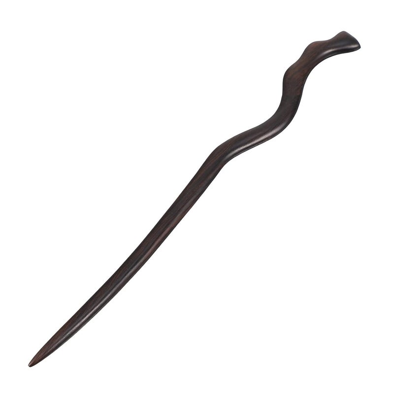 UKCOCO Ebony Hair Stick Vintage Wood Hairpin Chinese Classic Hair Chopstick for Women - Image 1