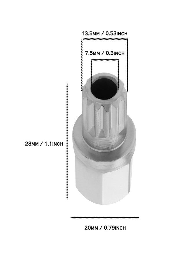 Micro Traders 30/13PT Wheel Lock Key Locking Lug nut Removal Tools- Anti Theft for Cars Wheel Tire Nut Screw Removal Compatible with BMW 5 Series 3 Series 1 Series - Image 4