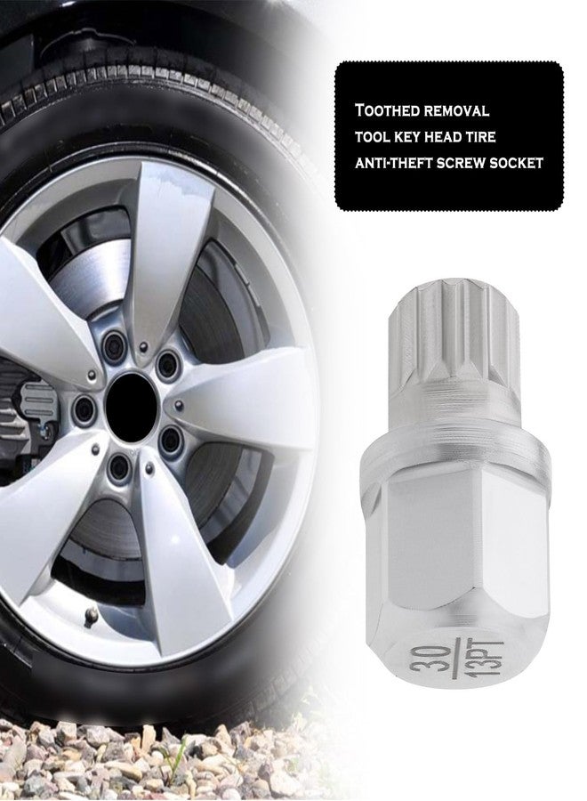 Micro Traders 30/13PT Wheel Lock Key Locking Lug nut Removal Tools- Anti Theft for Cars Wheel Tire Nut Screw Removal Compatible with BMW 5 Series 3 Series 1 Series - Image 3