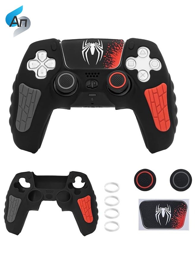 An PS5 Controller Silicone Protective Case, with Anti-Shock and Anti-Scratch Properties Comes, with Thumbstick Caps, Joystick Protectors and Cover Wrap Sticker, Protection Case Compatible with PS5  - Image 1