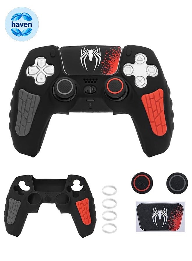 HAVEN PS5 Controller Silicone Protective Case, with Anti-Shock and Anti-Scratch Properties Comes, with Thumbstick Caps, Joystick Protectors and Cover Wrap Sticker, Protection Case Compatible with PS5 - Image 1