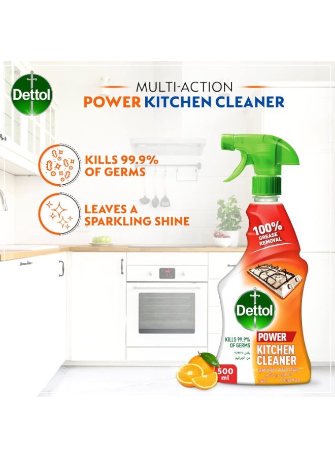 erorex Dettol Power Kitchen and All-Purpose Cleaner 100% Grease and Stain Removal with 99.9% Germ Kill - Image 2