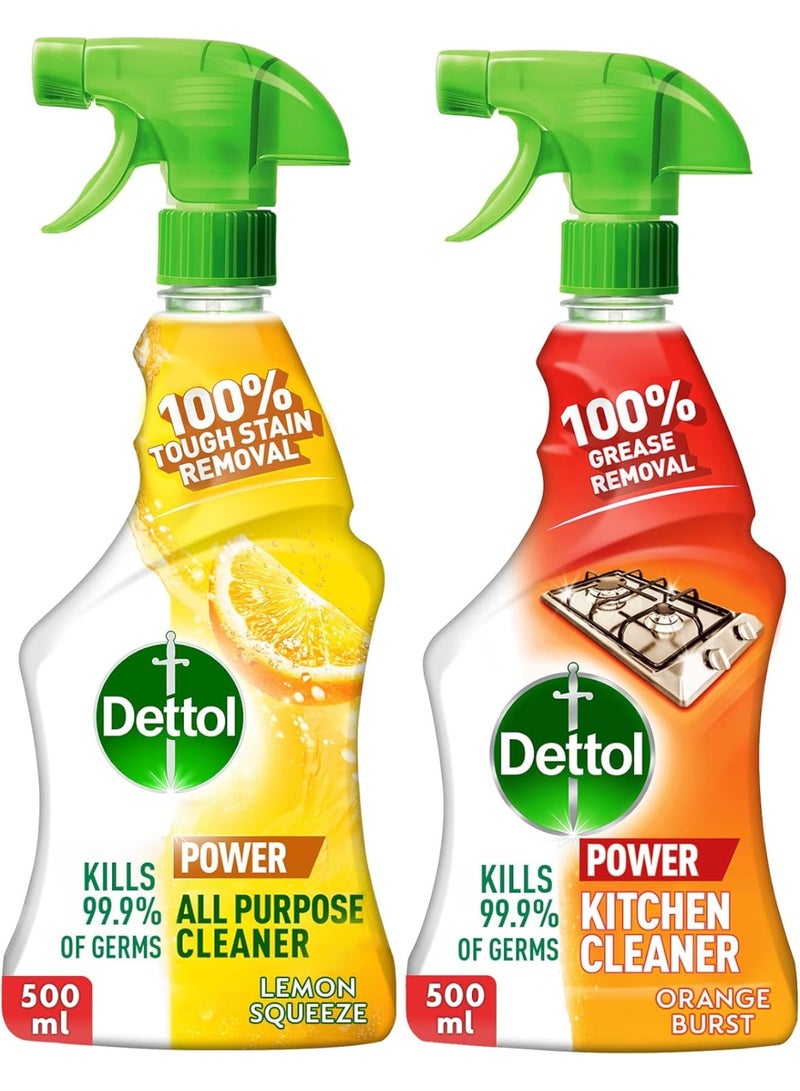 erorex Dettol Power Kitchen and All-Purpose Cleaner 100% Grease and Stain Removal with 99.9% Germ Kill - Image 1