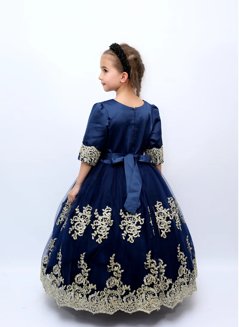 D'Daniela D'Daniela - Duchess Party Dress Dark Blue Colour
