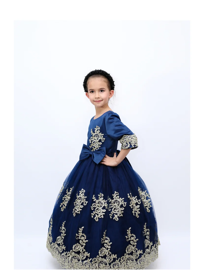 D'Daniela D' Daniela - Duchess Party Dress Dark Blue Colour