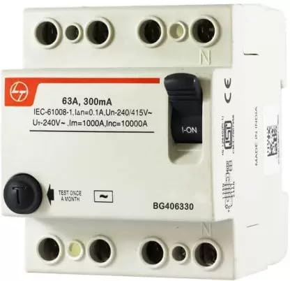 Litost 63A 300mA 4 Pole 10kA RCCB Residual Current Circuit Breaker - Image 2