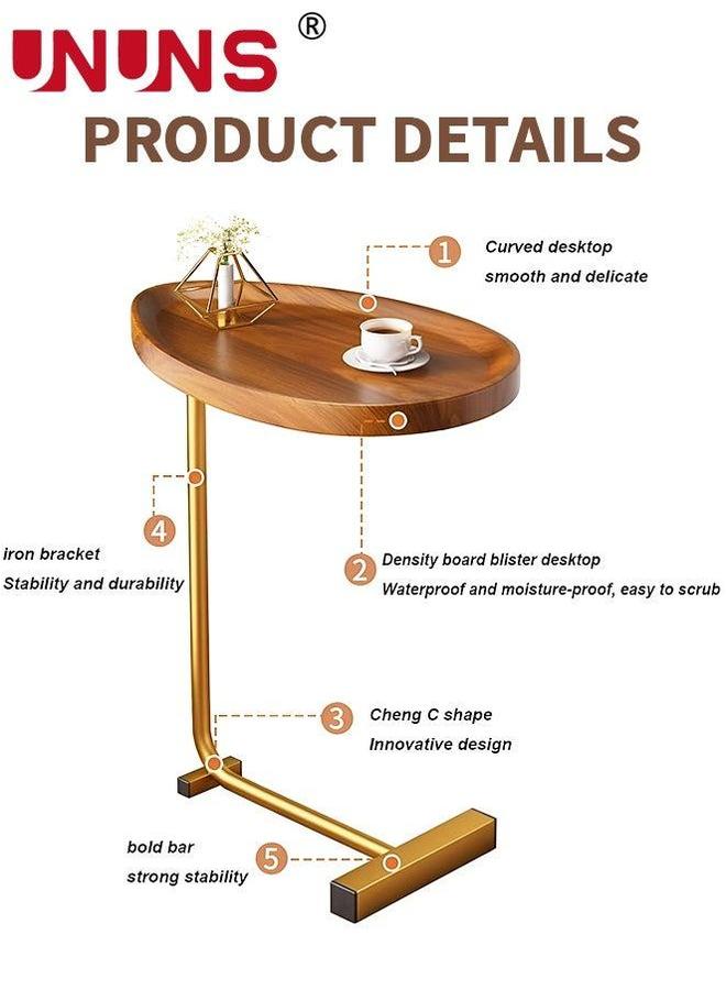 UNUNS Modern Side Coffee Table For Living room,Sofa,Corner,Bedside,Coffee Room Bedroom Indoor And Out door With Metal Frame - Image 2