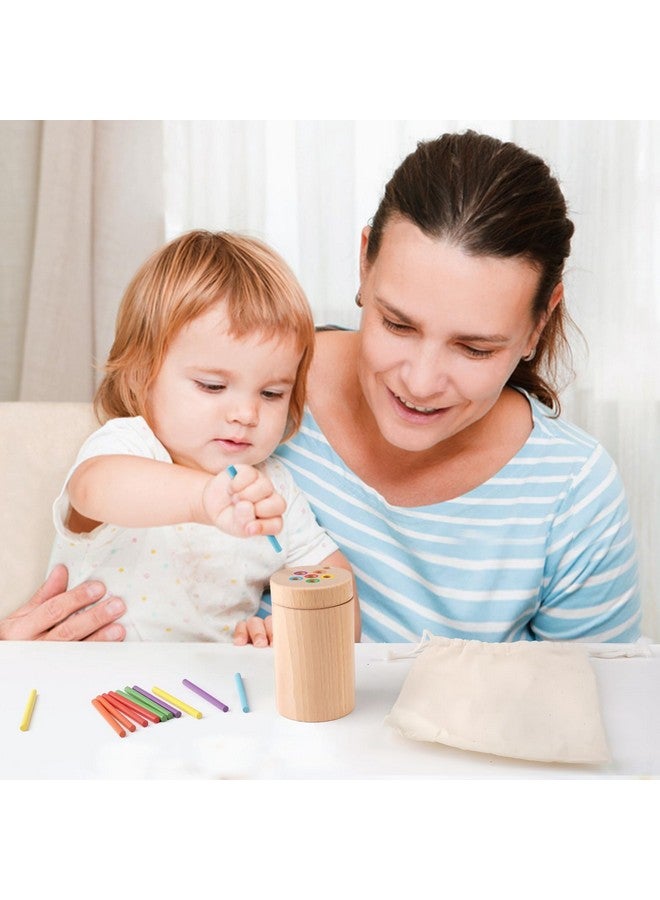 Vanplay ألعاب فانبلاي مونتيسوري للأطفال بعمر سنتين، ألعاب مطابقة الألوان لتطوير المهارات الحركية الدقيقة للأطفال بعمر 3 سنوات، ألعاب تعليمية خشبية للأطفال بعمر سنتين - Image 5