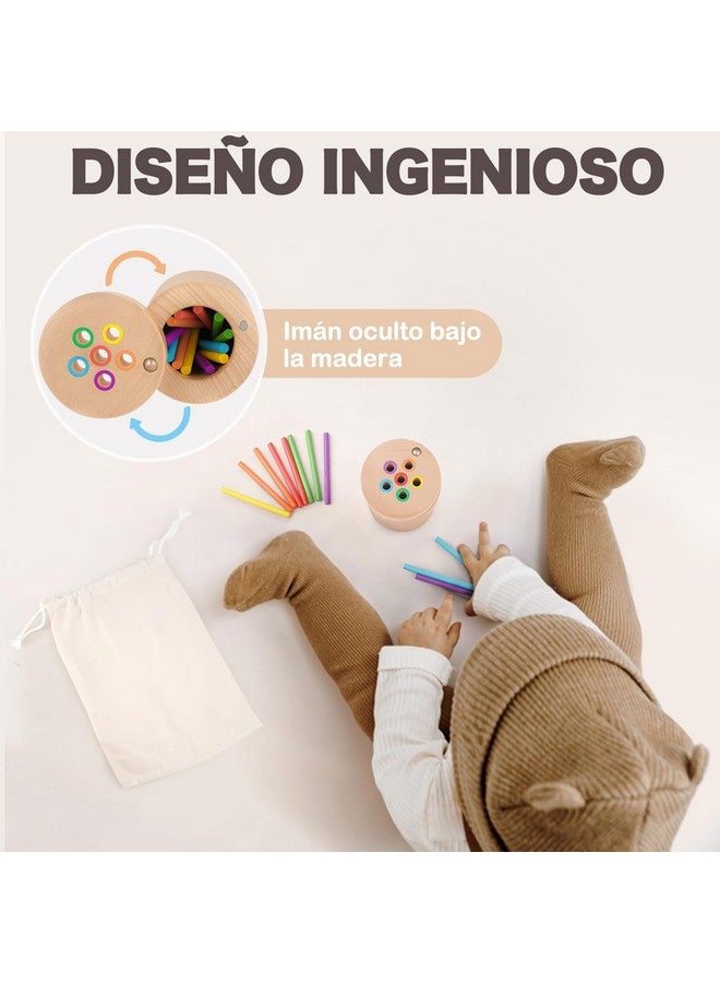 Vanplay ألعاب فانبلاي مونتيسوري للأطفال بعمر سنتين، ألعاب مطابقة الألوان لتطوير المهارات الحركية الدقيقة للأطفال بعمر 3 سنوات، ألعاب تعليمية خشبية للأطفال بعمر سنتين - Image 4