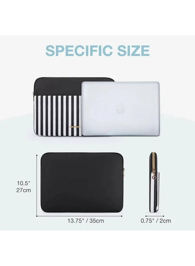 باج سمارت BAGSMART Black Zebra Laptop Sleeve Briefcase