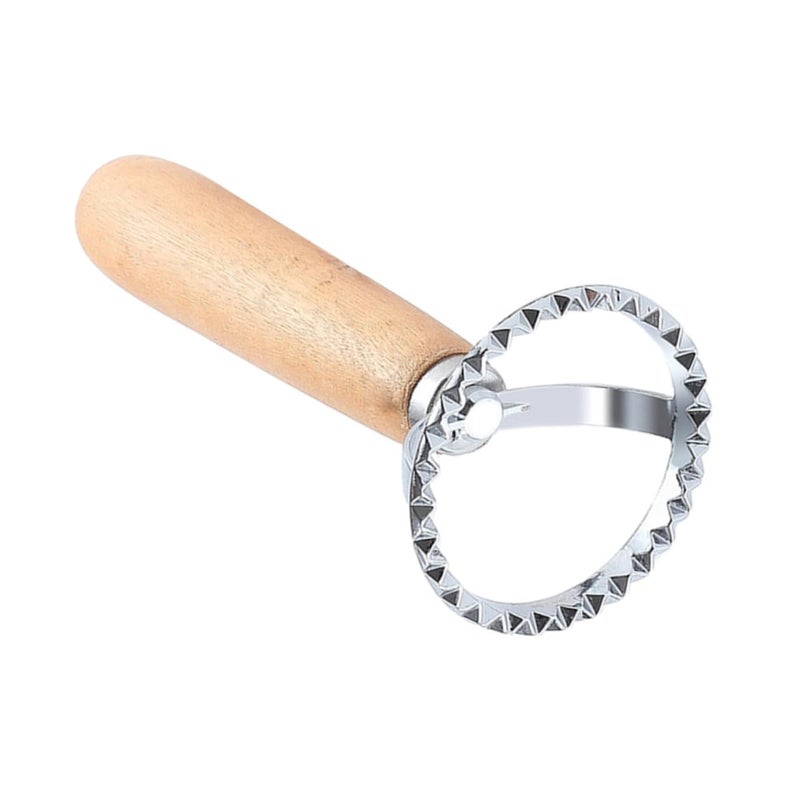 Wooden Handle Round Lace Biscuit Mold Fondant Cutter For Baking Cookies Cake Decor - Image 2