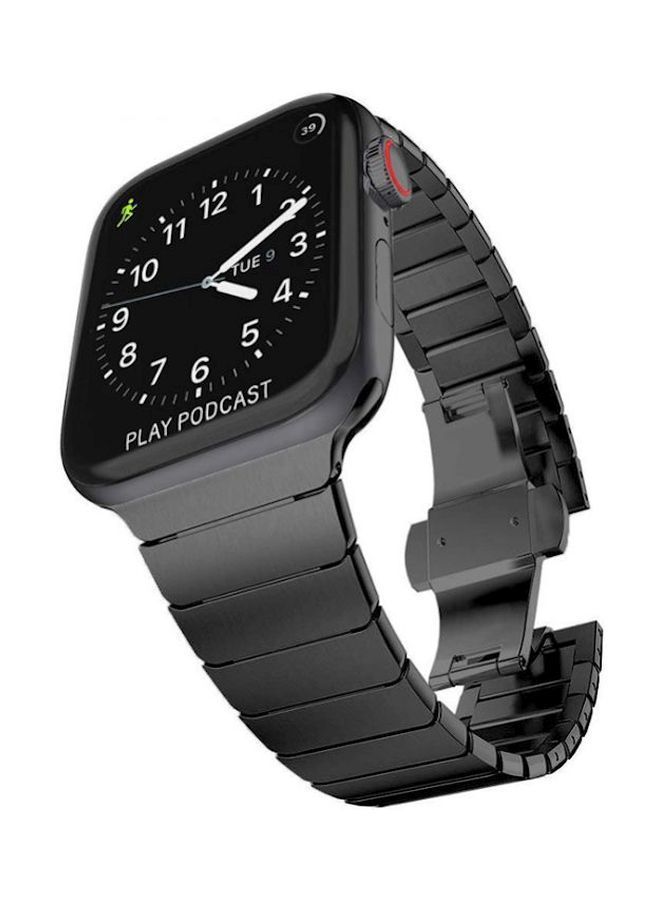 NIBEMINENT Metal Band For Apple Watch 42/44/45mm Black - Image 3