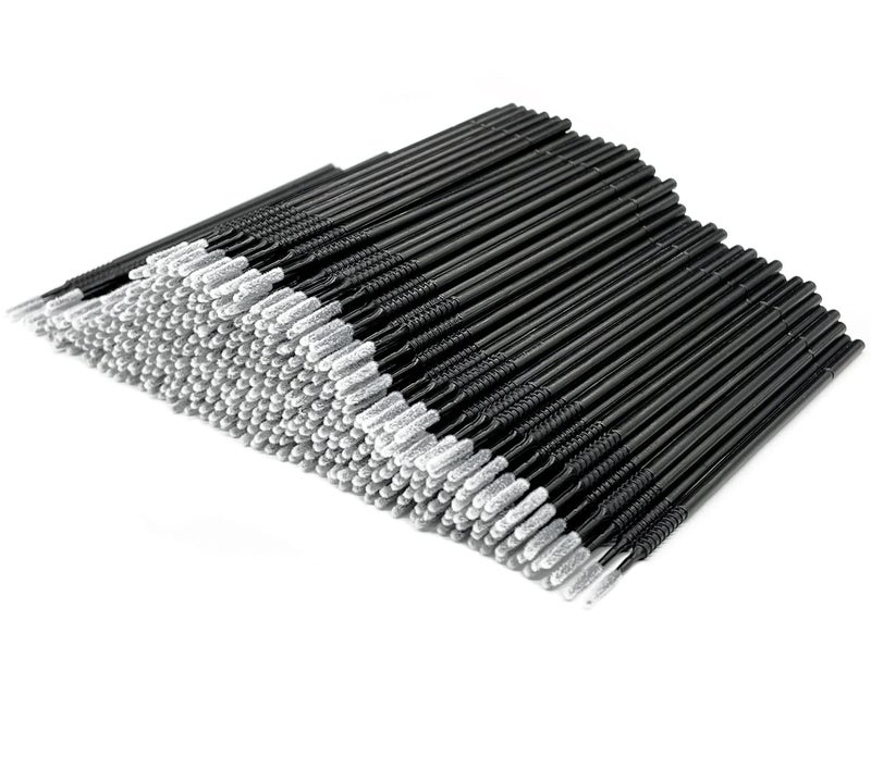 AIVIAI Disposable Micro Applicator Brush for Makeup 400pcs Black