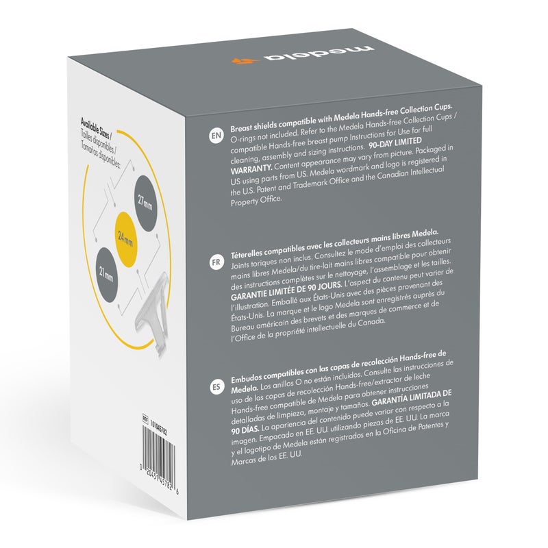 Medela Hands-Free Breast Shields 24mm, for Use with Hands-Free Collection Cups, 2 Count - Image 3