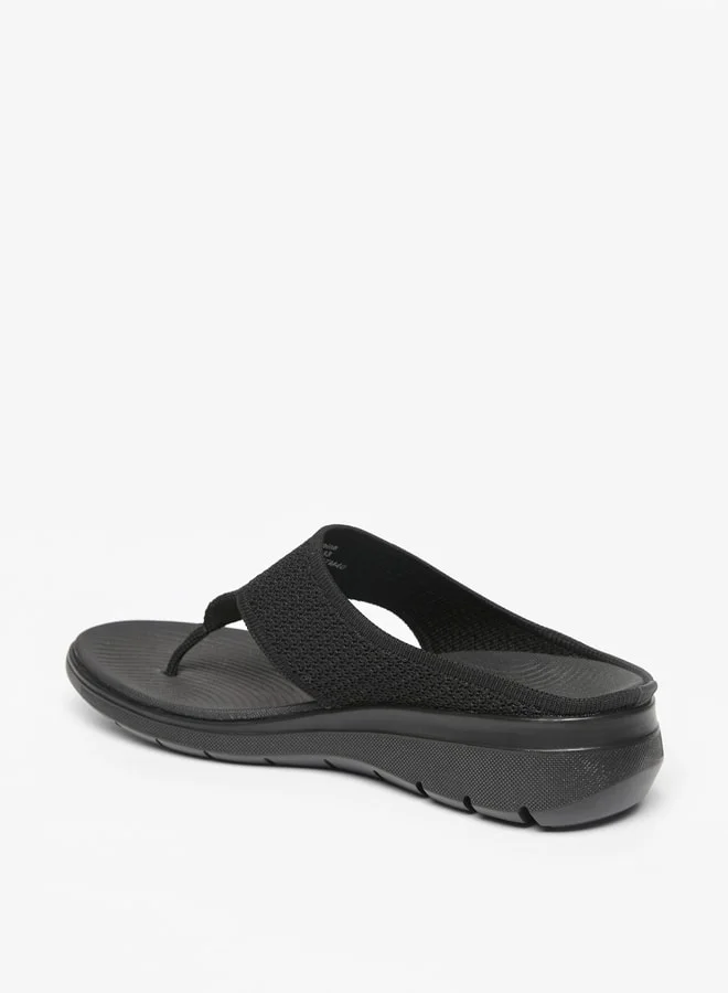 Flora Bella By Shoexpress Womens Textured Slip-On Comfort Sandals