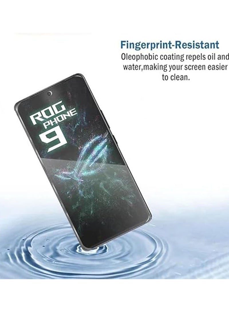 General Screen Protector Compatible with Asus ROG Phone 9/9 Pro, [2 Pack] Anti-scratch 9H Hardness Tempered Glass, Bubble-Free, HD Transparent Protective Film for Asus ROG Phone 9/9 Pro  - Image 3