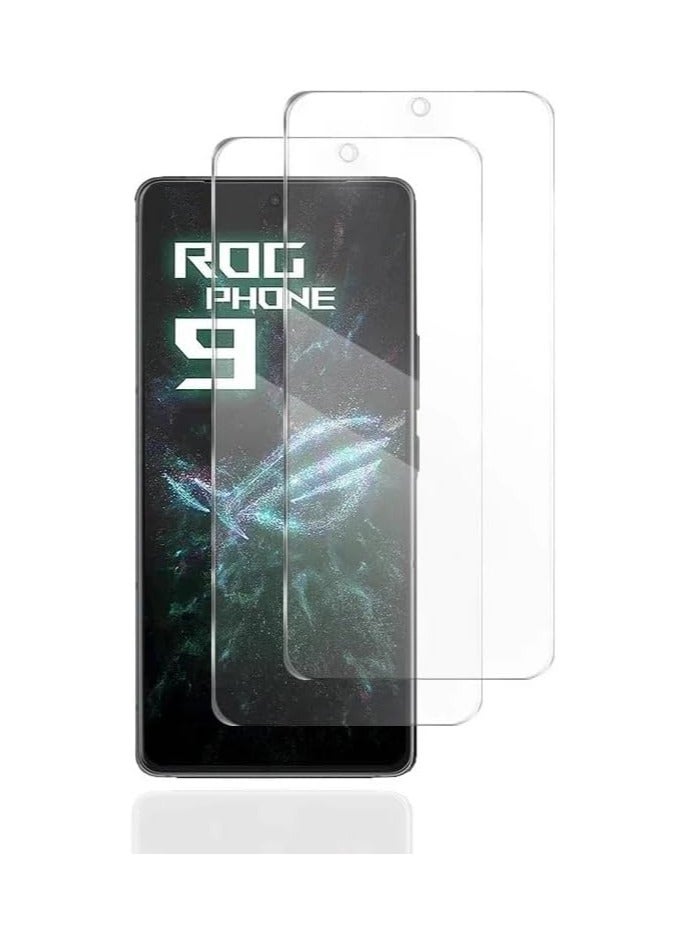 General Screen Protector Compatible with Asus ROG Phone 9/9 Pro, [2 Pack] Anti-scratch 9H Hardness Tempered Glass, Bubble-Free, HD Transparent Protective Film for Asus ROG Phone 9/9 Pro  - Image 1