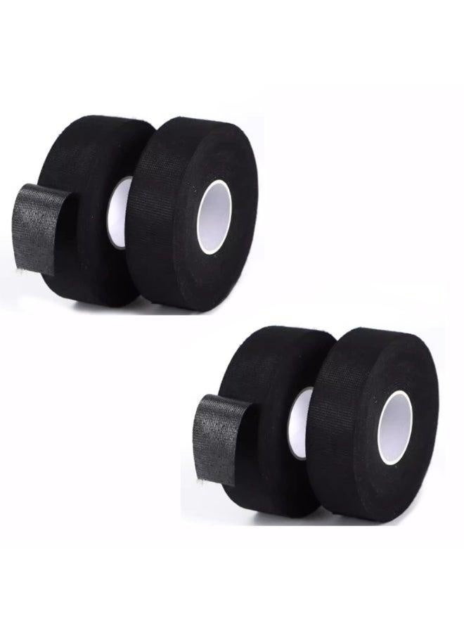 YelaJoy 4 PCS Wiring Harness Tape - High Temperature Self-Adhesive Fabric Cloth Electrical Tape for Automotive & Engine Harness Wrap, Noise Damping & Cable Protection, 3/4" x 50 FT (4 Rolls Pack) - Image 1