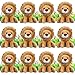VercanMonth 12 Pieces Lion Plush Set 6 Inches Cuddly Lion Stuffed Animal Soft Cuddly Plushie for Boys Girls Birthday Favors Gifts Forest Party Decor - Image 2