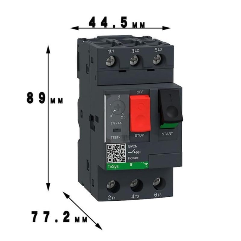 زر مفتاح قاطع دائرة المحرك GV2ME01C/02C/03C/04C/05C/06C/07C/08C/10C/14C/16C/20C/21C/22C/32C(GV2ME10C) - Image 2