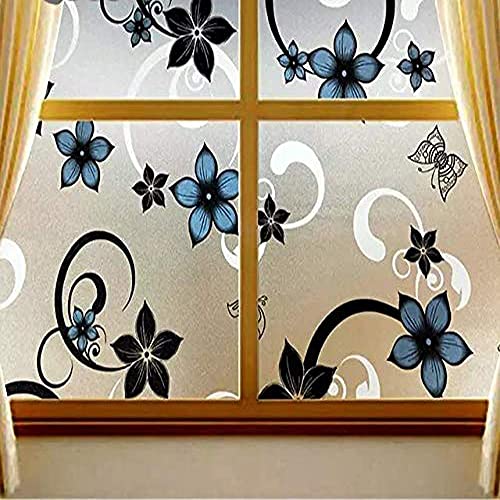 WALLTON Privacy Vinyl Frosted Window Film Glass Sticker Self-Adhesive Film Tint Wallpaper Opaque Sheet for Glass Privacy Cover Window, Door, Office, Home.| Anti-UV. (16x192 Inch, Shinny Stones) - Image 2