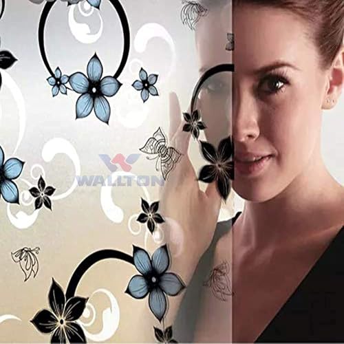 WALLTON Privacy Vinyl Frosted Window Film Glass Sticker Self-Adhesive Film Tint Wallpaper Opaque Sheet for Glass Privacy Cover Window, Door, Office, Home.| Anti-UV. (16x192 Inch, Shinny Stones) - Image 4