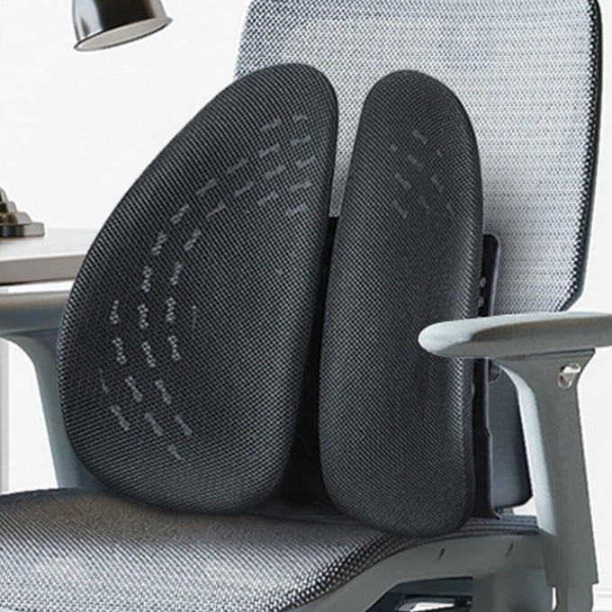 ADJUSTABLE BACK SEAT CUSHION FOR CHAIRS COUCH DRIVING LUMBAR SUPPORT PILLOW FOR OFFICE RECLINER ERGONOMIC PRESSURE RELIEF AND ENHANCED BLOOD FLOW