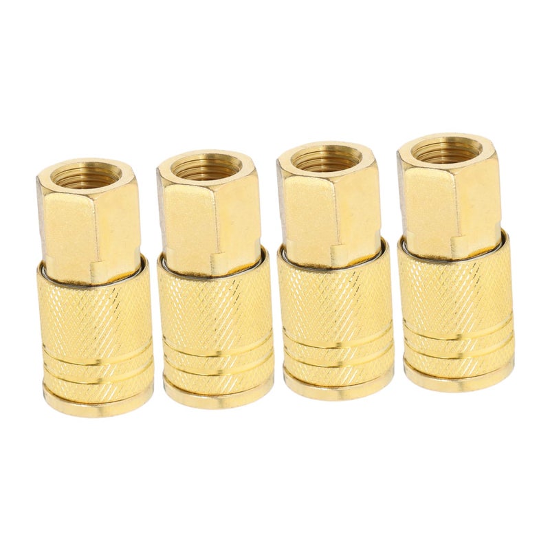 4 Pcs NPT Female Quick Connect Air Hose Fittings Pneumatic Tool Coupler Adapter - Image 2