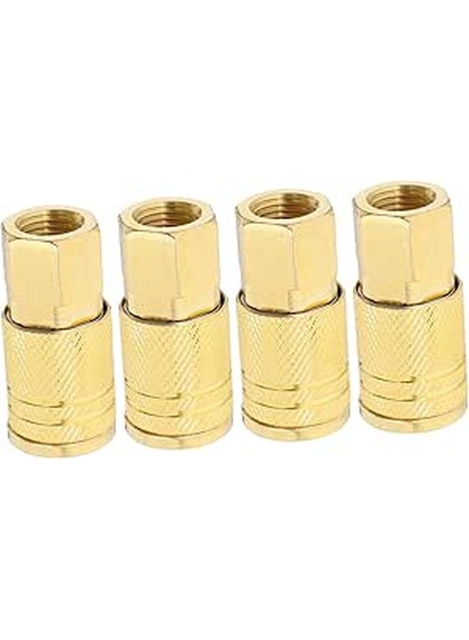 4 Pcs NPT Female Quick Connect Air Hose Fittings Pneumatic Tool Coupler Adapter - Image 1