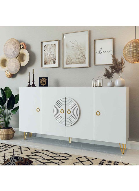 Modern white buffet or entrance console - MD11 40x160x90 cm