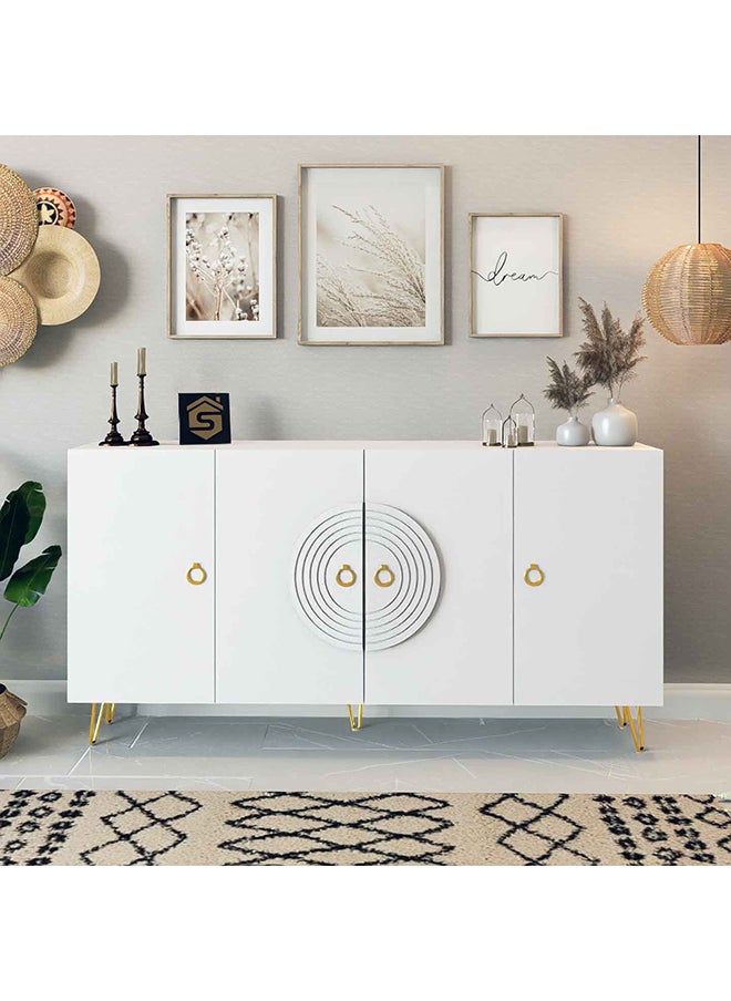 Modern white buffet or entrance console - MD11 40x160x90 cm