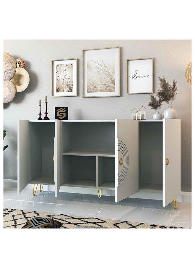 Modern white buffet or entrance console - MD11 40x160x90 cm