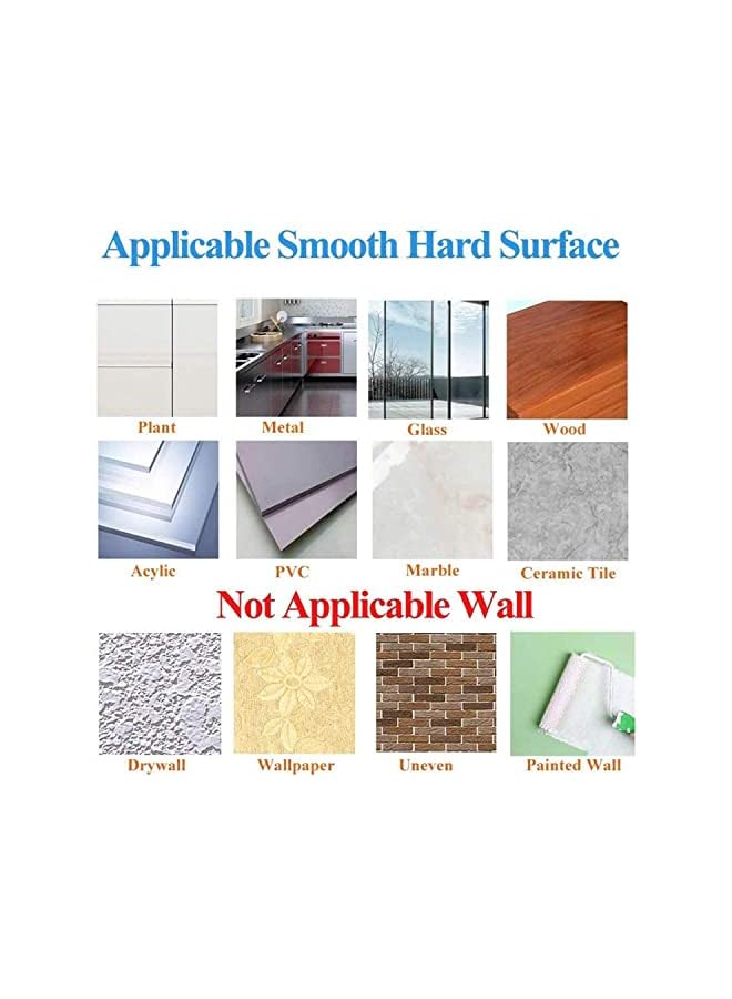 SKY-TOUCH Adhesive Hooks Heavy Duty Wall Hooks 20Pack 8Kg Max Self Adhesive Hook - Image 2