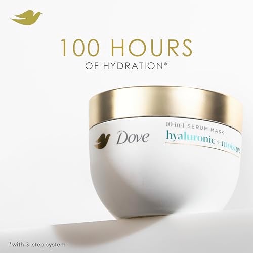 Dove Hair Hyaluronic Moisture for Dry Hair 10-in-1 Hydrating Hair Mask with Bio-Protein Care Technology and Hyaluronic Serum 9.2 Fl Oz - Image 2