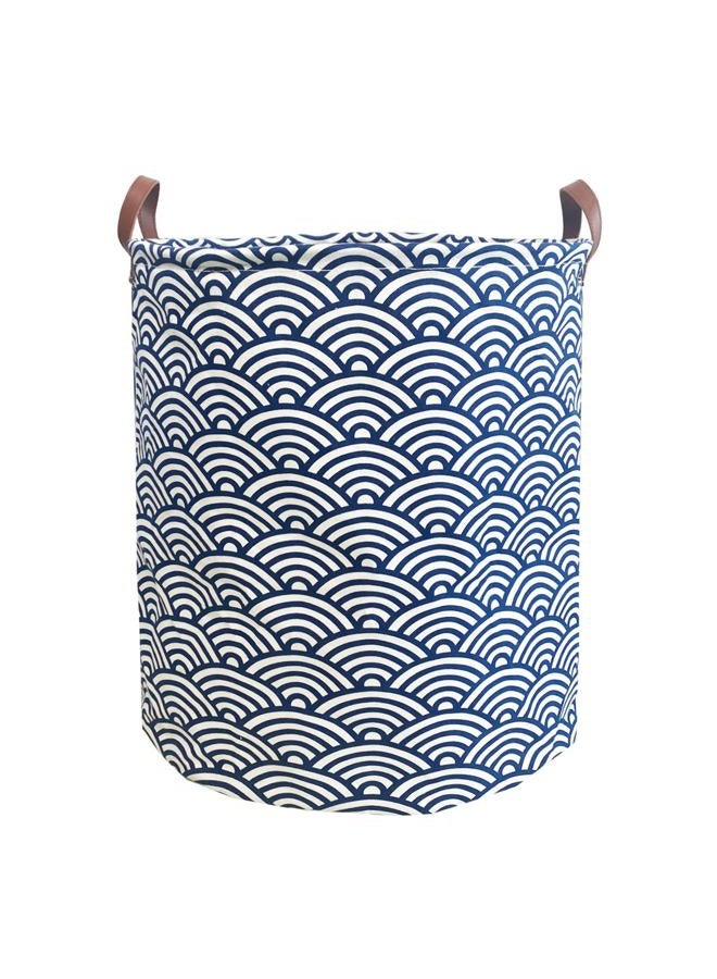 TeLUVHome 80L Waterproof Laundry Hamper in Family Leather Handle Laundry Basket in Dormitory Collapsible Laundry Bag in Nursery Large Clothes Toy Storage (951-Satisfied laundry hampers, 80L) - Image 1