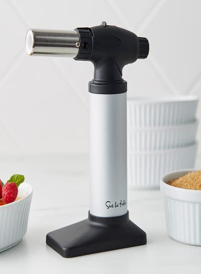 Sur La Table Kitchen Torch, Refillable Butane Kitchen Torch for Crème Brûlée, Browning and Culinary Finishing - Image 4