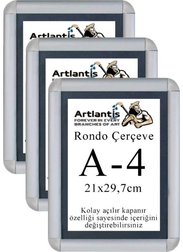 Artlantis Snap-on Rondo Frame A4 21 x 30 cm 3 Pieces  - Image 1