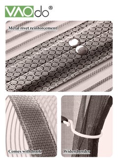 VAOdo Magnetic Screen Door Self Sealing Heavy Duty Hands Free Mesh Partition Keeps Bugs Out Pet and Kid Friendly Works with Front Doors and Sliding Doors  - Image 5