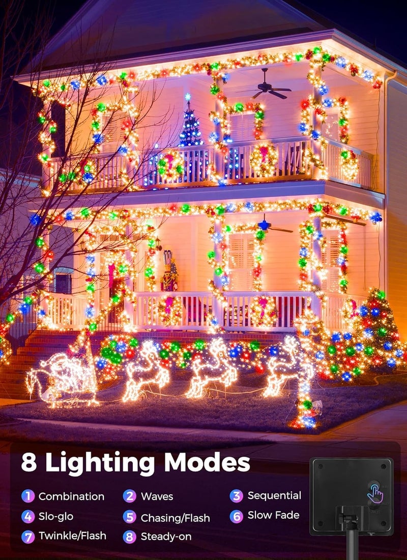 Litverse® Solar Powered 120 LED Waterproof String Lights – Indoor/Outdoor Decorative PVC Fairy Lights for Garden, Patio, Landscape, and Holiday Decoration (Multi) - Image 5