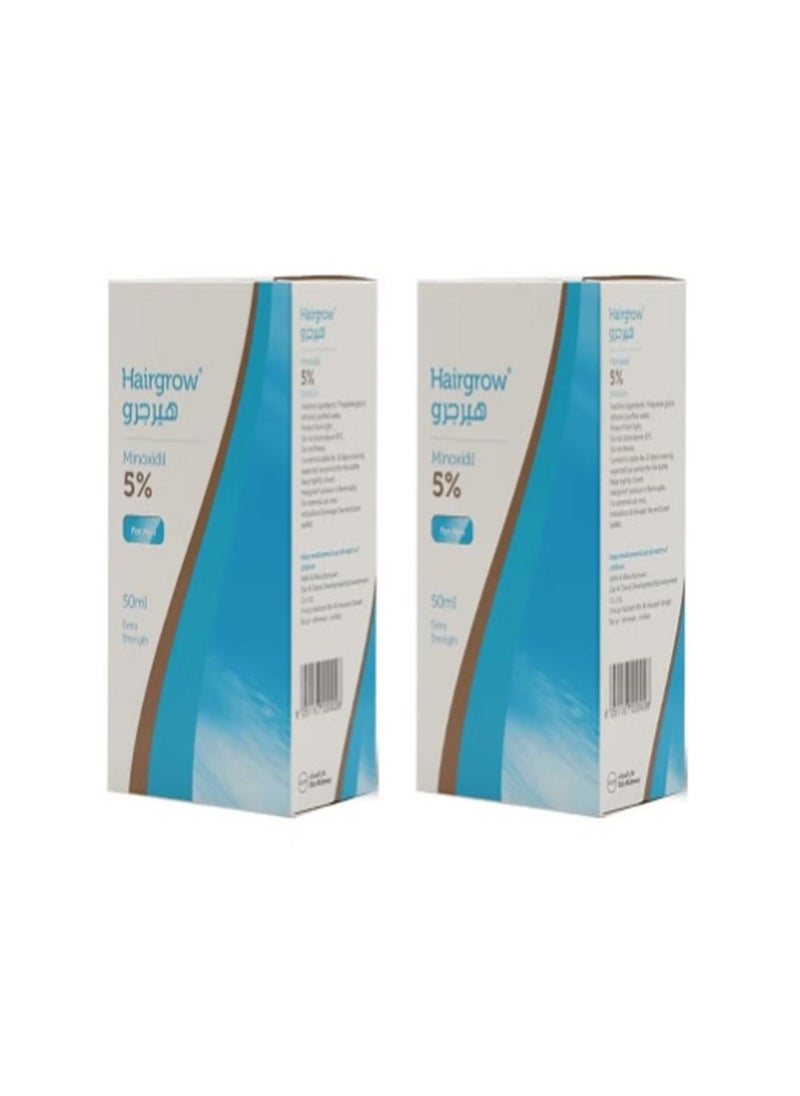 Hairgrow Minoxidil 5% Solution Hair Regrowth Tonic 50ml (2 Pack 2 Month)  - Image 1