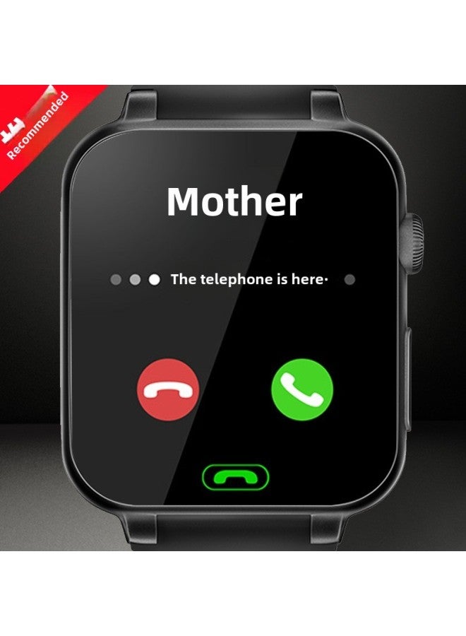 【للطلاب】 ساعة هاتف ذكي 5G Netcom للأطفال في المدارس الابتدائية والمدارس الإعدادية والمدارس الثانوية ومكالمات فيديو ببطاقة إضافية - اللون: الإصدار العلوي - أسود 【alipay + V Letter Qq + التعرف على الوجه + متصفح + تنزيل تطبيق التعلم + مكالمة فيديو + Wifi + تحديد المواقع】 - Image 4