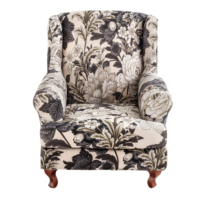 Eco-Ancheng Chair Covers Wingback Chair Slipcover 2-Piece Stretch Wing Chair Slipcovers Wingback Armchair Covers for Wingback Chairs with Elastic Bottom Non-Slip Furniture Protector for Living Room,36 - Image 1