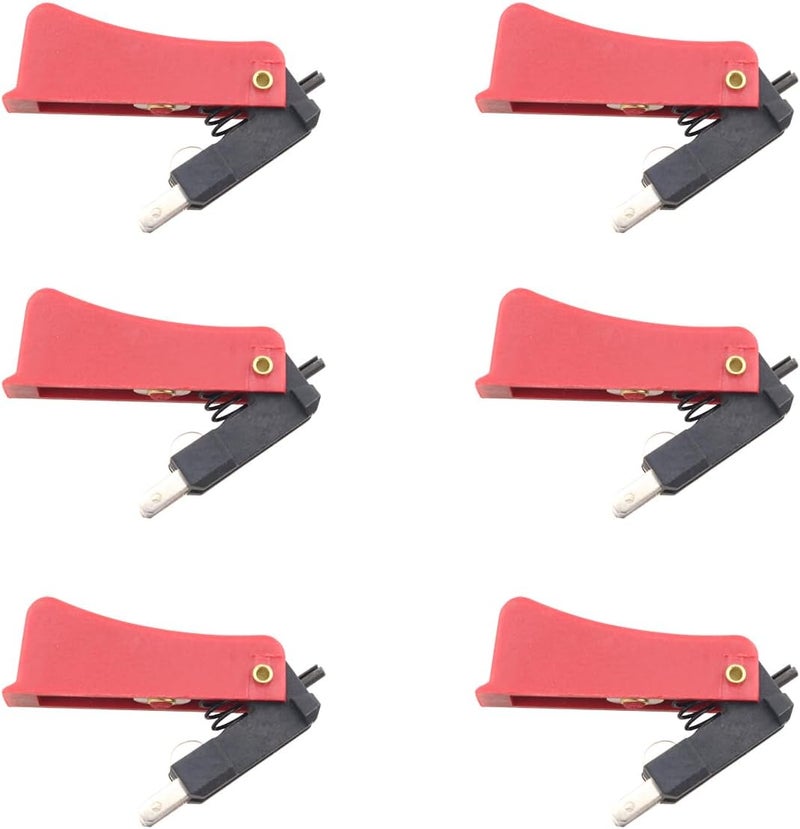 klarako 6PCS Trigger Switch High Sensitivity Trigger Switch High Sensitivity Stable Reliable Trigger Switch for Welding Torch, Red and Black - Image 1